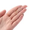 16G Daith Earrings Daith Jewelry Surgical Steel Septum Clicker Ring Teardrop Nose Ring Septum Jewelry Gold Conch Hoop Seamless Clicker Ring Rook Helix Cartilage Tragus Hoop Earrings 10mm(Hammered) view 4