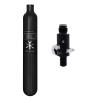 TUXING Carbon Fiber PCP Paintball Tank 0.7L 4500psi CE Approved Composite Cylinder with Paintball Regulator Valve Regulator Gauge Output Pressure:2200psi-M18*1.5 view 3