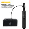 TUXING Carbon Fiber PCP Paintball Tank 0.7L 4500psi CE Approved Composite Cylinder with Paintball Regulator Valve Regulator Gauge Output Pressure:2200psi-M18*1.5 view 4