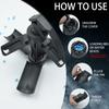Disratw M18 Airsoft Grenade Toys 2Pcs Toy Hand Grenades Plastic CS Battle Game Tactical CS Grenade Pull Ring Toys Role Play Model Prop for Age 14+ (Black) view 2