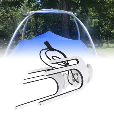 DAUERHAFT Wakeboard Tower Stand with Wakeboard Rack Aluminum Alloy White Easy Install Rustproof Rotating Bracket for Wakeboard Tubes