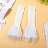 Gangel White Leg Stockings Y2K Long Socks Knit Leg Stocking Elastic Leg Warmer Party Costume Faux Fur Leg Warmers for Women (white) view 2