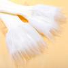 Gangel White Leg Stockings Y2K Long Socks Knit Leg Stocking Elastic Leg Warmer Party Costume Faux Fur Leg Warmers for Women (white) view 4