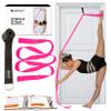 Stretching Strap With Door Anchor - Stretching Equipment to Improve Legs Flexibility - Splits Trainer For Home Ideal In Ballet, Dance, Cheerleading, Taekwondo, Yoga, Pole Dancing & Gymnastics (Pink) view 1