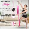 Stretching Strap With Door Anchor - Stretching Equipment to Improve Legs Flexibility - Splits Trainer For Home Ideal In Ballet, Dance, Cheerleading, Taekwondo, Yoga, Pole Dancing & Gymnastics (Pink) view 2