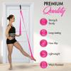 Stretching Strap With Door Anchor - Stretching Equipment to Improve Legs Flexibility - Splits Trainer For Home Ideal In Ballet, Dance, Cheerleading, Taekwondo, Yoga, Pole Dancing & Gymnastics (Pink) view 3