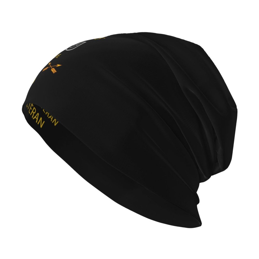 5th Special Forces Operation Inherent Resolve Combat Veteran Chic Knit Beanies: Cozy Skull Caps for Winter Warmth at Home & Outdoors!8 Black
