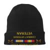 5th Special Forces Operation Inherent Resolve Combat Veteran Chic Knit Beanies: Cozy Skull Caps for Winter Warmth at Home & Outdoors!8 Black view 4