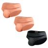 snooya 3 Pack Sexy Men Briefs Mens Underwear Pack Cotton Men's Briefs Pack XL,Two Pink and One Black view 1