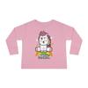 NineFit Basics Magic Unicorn Long Sleeve Top Pink 4T view 1