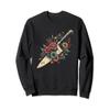 Floral Kitchen Knife - Vintage Cooking Cook Chef Graphic Sweatshirt view 1