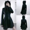 Cat Hoodie for Women Hooded Backwoods Hoodies Cat Ears Cute Pullover Sweatshirts for Women Kawaii Bunny Hoodie Flare Black view 2