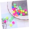 Happyyami 72pcs Round Beads Wheel Spoke Beads Wire Beads Accessories Rope view 4