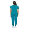 ACTIVE UNIFORMS Women's Essential Scrub Set Cool Stretch Jogger Scrub Top and Pant Nursing Uniform Clearance Workwear (Teal, 3X-Large) view 3
