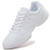 GlideMoves Little Kid Girls White Tumbling Dance Cheer Shoes Size 4.5 view 1