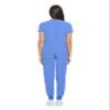 ACTIVE UNIFORMS Women's Essential Scrub Set Cool Stretch Jogger Scrub Top and Pant Nursing Uniform Clearance Workwear (Ceil Blue, XX-Large) view 3