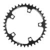 KTKEET 110/130BCD Chainring 36/38/40/42/44/46/48/50/52/54/56/58/60T Round Narrow Wide Chainring 5 Bolts Bicycle Chainwheel for 8-12 Speed Road Bike Folding Bicycle (Black,110BCD 38T) view 1
