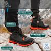 Alpina PERFORMANCE Men Waterproof Boots Vibram Camping Hiking Backpacking Grip Lightweight Vegan Synthetic Made in Europe Size 13.5 EU 48 Black/Red view 4