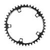 KTKEET 110/130BCD Chainring 36/38/40/42/44/46/48/50/52/54/56/58/60T Round Narrow Wide Chainring 5 Bolts Bicycle Chainwheel for 8-12 Speed Road Bike Folding Bicycle (Black,130BCD 42T) view 1