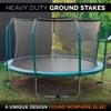 Trampoline Anchors High Wind Heavy Duty 12" Set of 6 with Straps, Drill Bit - Trampoline Anchor Kit - Trampoline Stakes Anchors High Wind - Ground Anchors - Trampoline Wind Stakes - Ground Stakes view 4