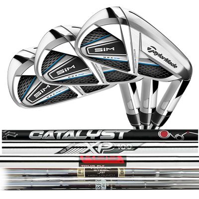 Build a Custom TaylorMade Sim Max Iron or Wedge (AW, Catalyst Black Regular), Silver
