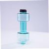 BESPORTBLE 2pcs Dumbbell Sports Water Bottle Plastic Fitness Bottle for Exercise Low Temperature Use -burst Design for Hydration and Strength Training Green view 2