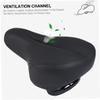 1pc Hollow Road Bike Saddle Comfortable Bike Seat Shock-Absorbing Design Non- Pu Ventilated Cushion for Rides Compatible view 3
