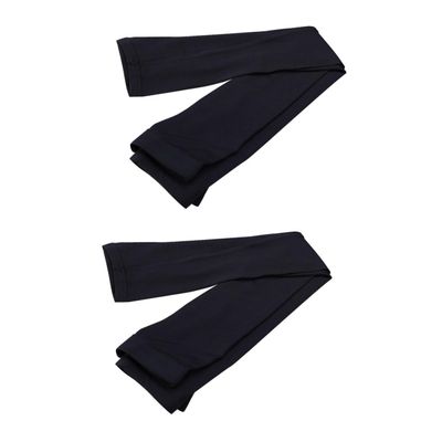 Mobestech 2pcs Cycling Leg Sleeves Uv Compression Support for Knee for Basketball Football and Outdoor Sports Black