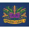 X-Large Royal Women Flowy Mardi Gras Mask with Beads Fun Gift Idea Sleeveless Tank Top T-Shirt view 3