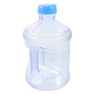 Kisangel 3 Liter Portable Water Jug with Lid and Handle Thick Mineral Water Storage Bucket for Camping Hiking Outdoor Activities