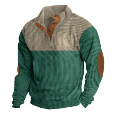 AAZJSS Men's Pullovers & Sweatshirts: Cool Windbreaker Hoodies, Quarter Zip & Zip Up Sweaters, Corduroy Long Sleeve Mock Neck Cowboys Design