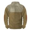 AAZJSS Mens Fashion Sweater Men Windbreaker Men's Sweaters with Zipper Men's Cotton Lightweight Jackets American Flag Overalls Corduroy Sweatshirt Mens Cowl Neck Sweaters Cool Sweatshirts for view 2