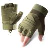 A Pair Outdoor Fingerless Gloves for Men Half Finger Tactical Gloves Combat Gloves Motorcycle Gloves with Hard Knuckle for Driving Cycling Shooting Hiking Hunting Climbing Airsoft Gloves 11.5CM 24 view 1