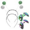Abaodam 3sets Headbands Festival Party Glasses Funny Hairbands for Cosplay for Concerts and Outdoor Activities view 2