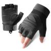 A Pair Outdoor Fingerless Gloves for Men Half Finger Tactical Gloves Combat Gloves Motorcycle Gloves with Hard Knuckle for Driving Cycling Shooting Hiking Hunting Climbing Airsoft Gloves 11CM 23 view 1