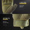 A Pair Outdoor Fingerless Gloves for Men Half Finger Tactical Gloves Combat Gloves Motorcycle Gloves with Hard Knuckle for Driving Cycling Shooting Hiking Hunting Climbing Airsoft Gloves 12CM 13 view 4