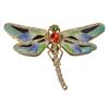 LiuliuBull Dragonfly Trinket Box, Hand Painted Enameled Crystals, Bejeweled Keepsake Metal Craft, Novelty Gifts view 1