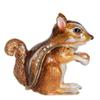 LiuliuBull Jewelled Chipmunk Enameled Trinket Box Animal Decoration Creative Gifts view 1