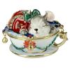 LiuliuBull Mouse in Teacup Trinket Box Ring Holder Birthday Christmas Gift Metal Home Decor view 1