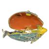 LiuliuBull Crystal Bejeweled Tropical Fish Trinket Box Jewelry Storage Nautical Decor Gift for Lovers view 3
