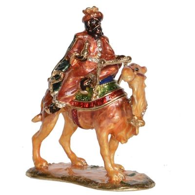 LiuliuBull Camel Trinket Box Animal Collectible Figurine Ornaments, Jewelry Ring Holder, Metal Souvenirs