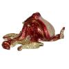 Octopus Bejeweled Enamel Trinket Box Sea Life Jewelry Container Nautical Gift Craft Decor view 2