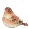 LiuliuBull Sparrow-Bird Trinket Box, Collectible Metal Figurines, Birthday Gift, Home Decoration view 4