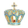LiuliuBull Crown Trinket Box, Metal Jewelry, Crystal Bejeweled Container, Decorative Home Decoration view 1