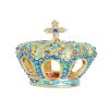 LiuliuBull Crown Trinket Box, Metal Jewelry, Crystal Bejeweled Container, Decorative Home Decoration view 3