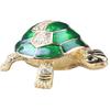 LiuliuBull Crafts Turtle Bejeweled Trinket Box, Metal Jewelry Holder, Birthday Gifts, Collectibles view 1