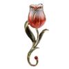 LiuliuBull Tulip Flower Trinket Box, Necklace Holder, Holiday Decoration, Valentine, Mother's Day Gift (Color : Red) view 2