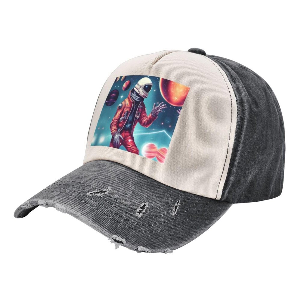 ZISHAK Cool Man in Outer Space Galaxy Unisex Baseball Cap and Fishing Hat,Perfect Accessory for Outdoor Activities and Sports
