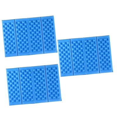 Yardwe 3sets Waterproof Travel Seat Folding Camping Mattress Pad Compact 35g Xpe Cushion for Park Picnic 2pcs*3
