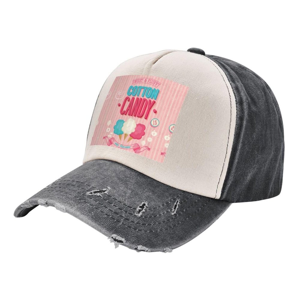 ZISHAK Cotton Candy Sporty Cap for All Seasons,Unisex Baseball Cap,Ideal Fishing Hat for Men and Women